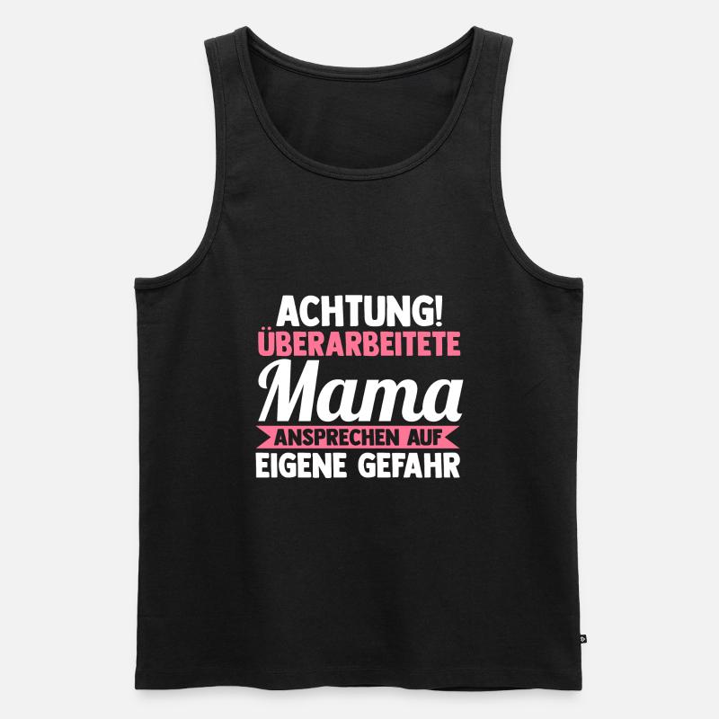 Mutter Mama - Männer Premium Bio Tank Top - Schwarz