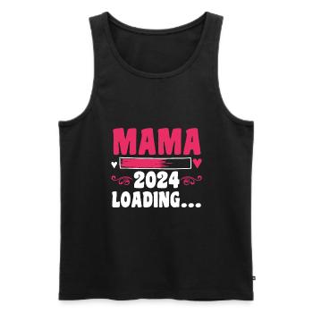 Maman à venir 2024 - Débardeur bio Premium Homme - noir - Devant - Michal (187cm)