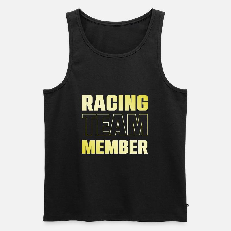 Racing Team - Männer Premium Bio Tank Top - Schwarz