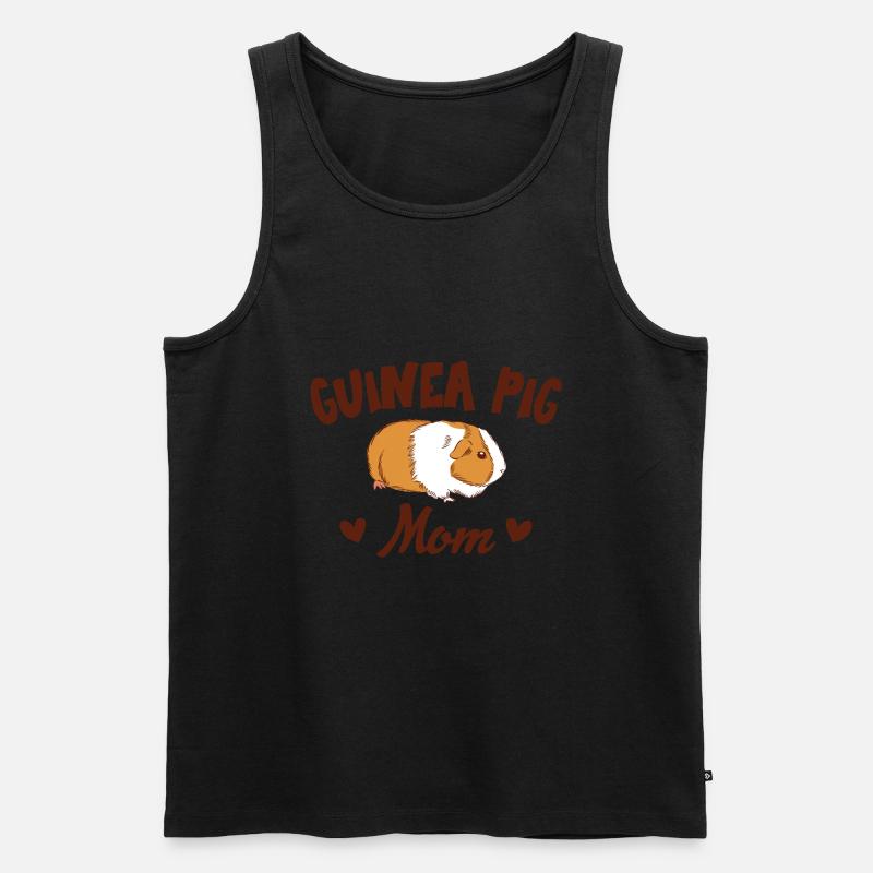 Cochon d’Inde Maman Tenue Maman Mère Cochon d’Inde - Débardeur bio Premium Homme - noir