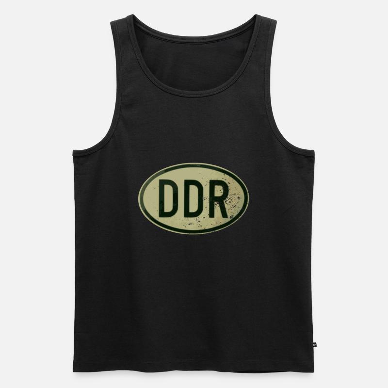 DDR - Retro - Ostalgie - Männer Premium Bio Tank Top - Schwarz