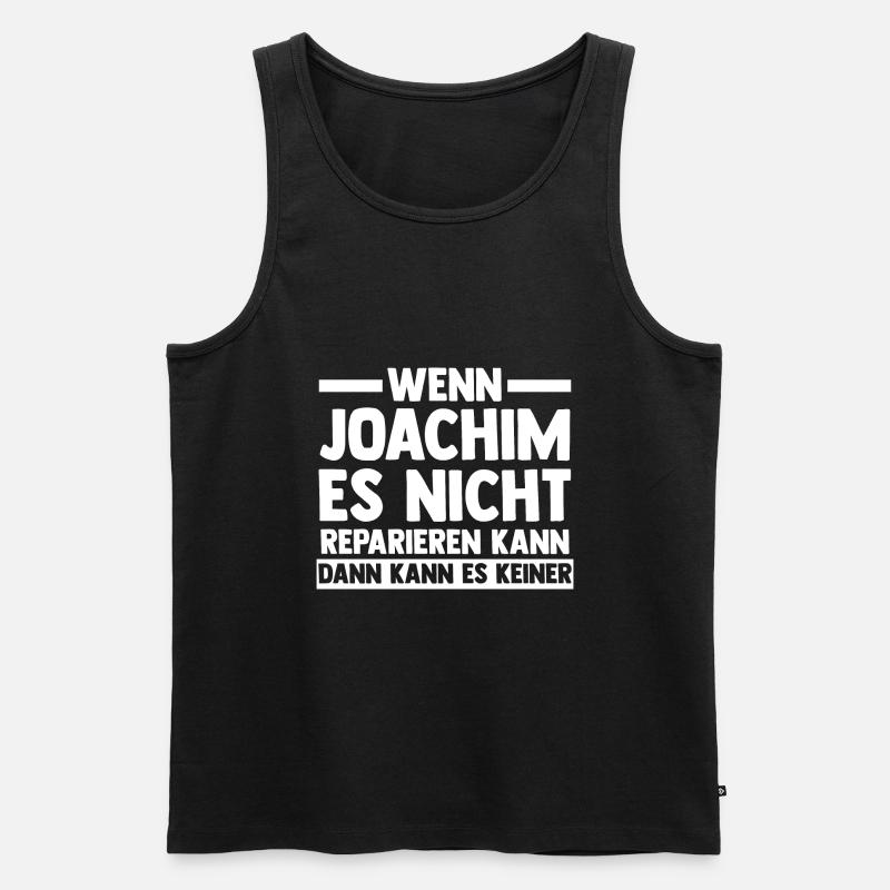 Joachim - Männer Premium Bio Tank Top - Schwarz