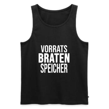 Grillen Grillmaster grillt BBQ-Braten Holzkohle - Männer Premium Bio Tank Top - Schwarz - Vorne - AI Model Male 178 light (178cm)