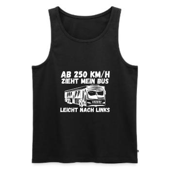 Bus Busfahrer - Männer Premium Bio Tank Top - Schwarz - Vorne - Michal (187cm)