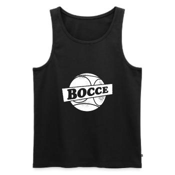 Bocce Ball mit Jack Bocci Game Bocce - Männer Premium Bio Tank Top - Schwarz - Vorne - AI Model Male 178 light (178cm)