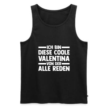 Valentina - Männer Premium Bio Tank Top - Schwarz - Vorne - Michal (187cm)