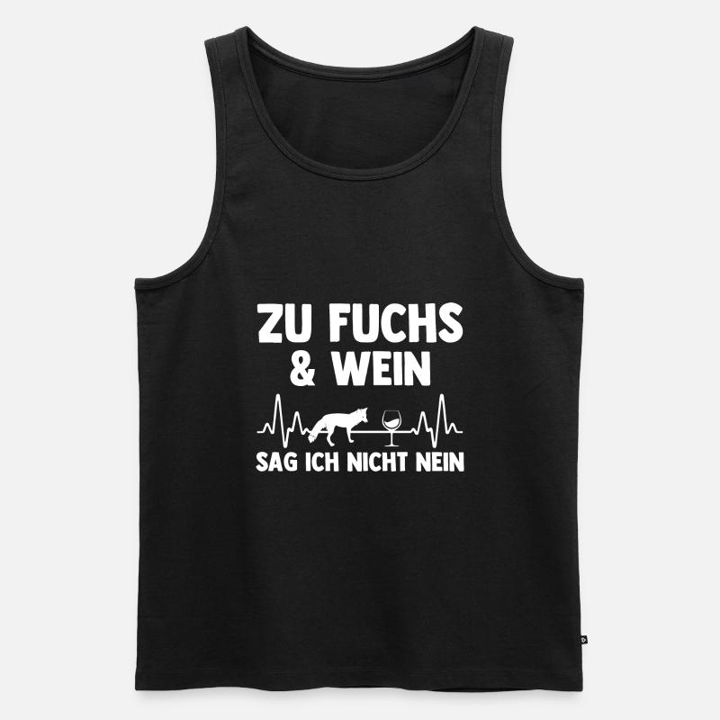 Fuchs - Männer Premium Bio Tank Top - Schwarz