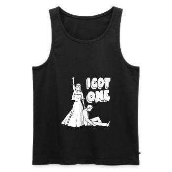 Hen party JGA - Men's Premium Organic Tank Top - black - Front - AI Model Male 178 light (178cm)