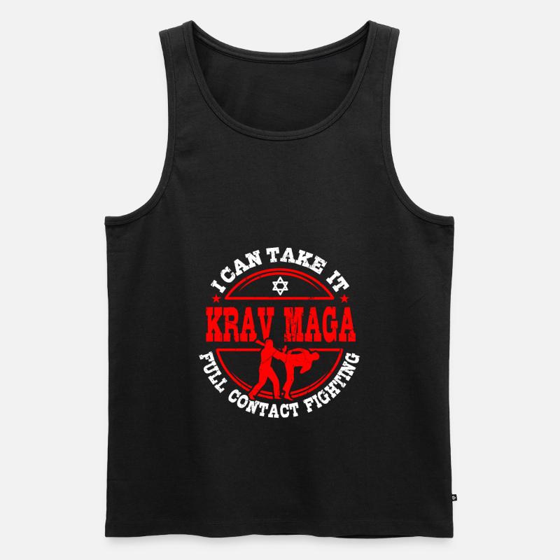 Krav Maga Geschenkidee - Männer Premium Bio Tank Top - Schwarz