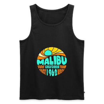 Malibu California Hippie - Männer Premium Bio Tank Top - Schwarz - Vorne - Michal (187cm)