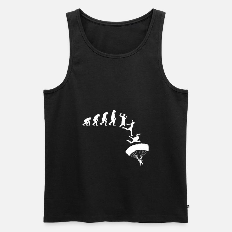 Evolution Skydiver Skydiver Gift - Débardeur bio Premium Homme - noir
