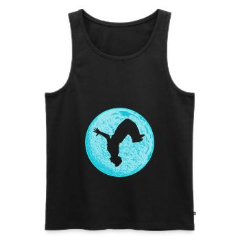 Parkour Freerunning Backflip Akrobat Freestyle - Männer Premium Bio Tank Top - Schwarz - Vorne - AI Model Male 178 light (178cm)