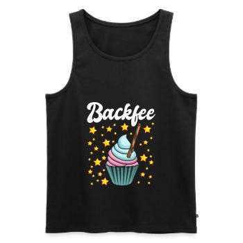 Backfee Hobbybäcker Bäckerin Backen Cupcake Muffin - Männer Premium Bio Tank Top - Schwarz - Vorne - Michal (187cm)