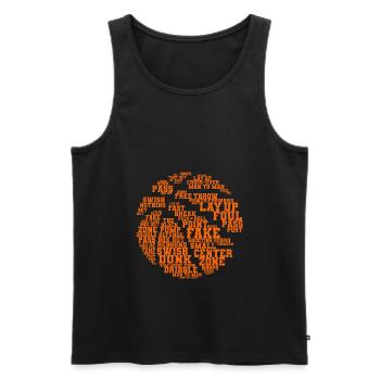 Basketball basketball player USA gift - Men's Premium Organic Tank Top - black - Front - AI Model Male 178 light (178cm)