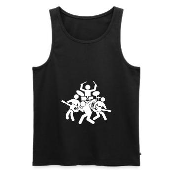 Music band musician festival gift - Men's Premium Organic Tank Top - black - Front - Michal (187cm)