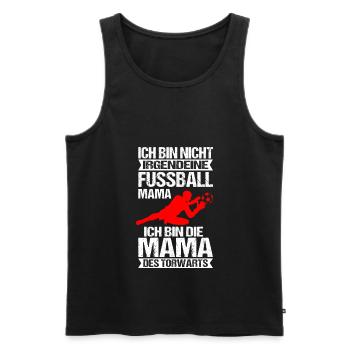 Torwart Mama Torhüter Mutter Fußball Frauen - Männer Premium Bio Tank Top - Schwarz - Vorne - Michal (187cm)