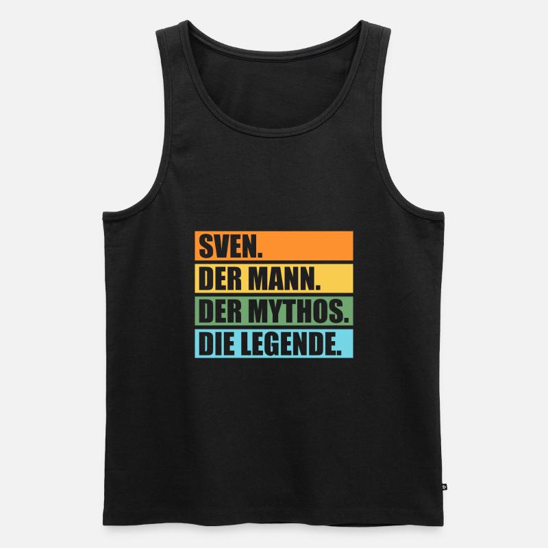 Sven - Männer Premium Bio Tank Top - Schwarz