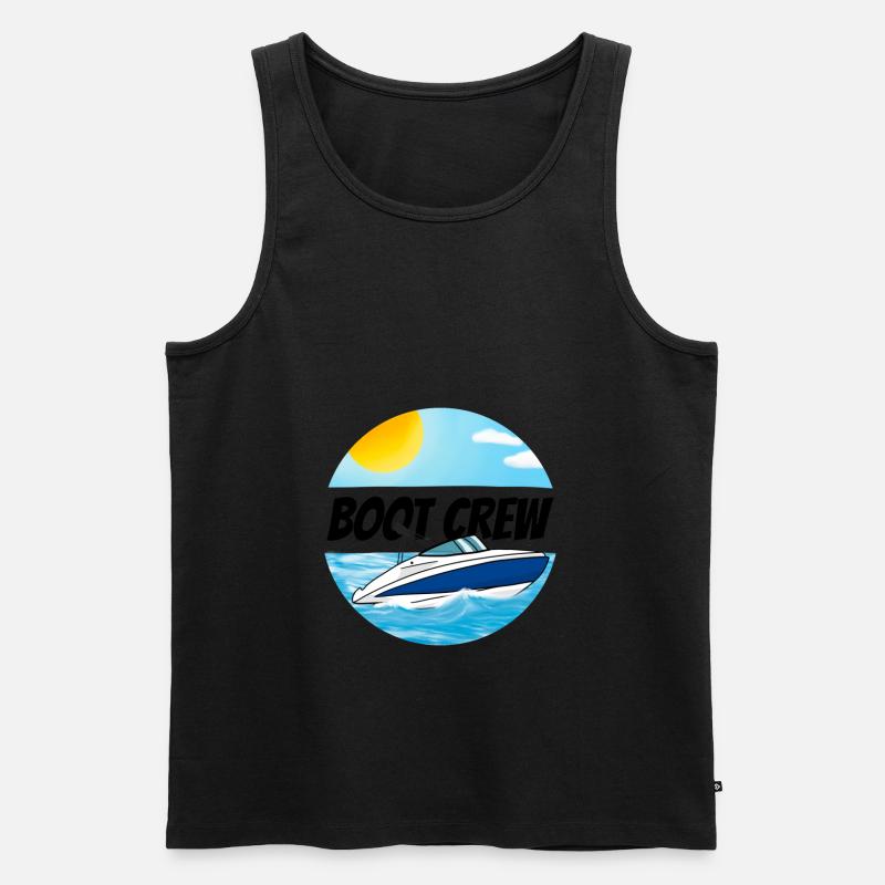 Boot crew Motorboot - Männer Premium Bio Tank Top - undefined