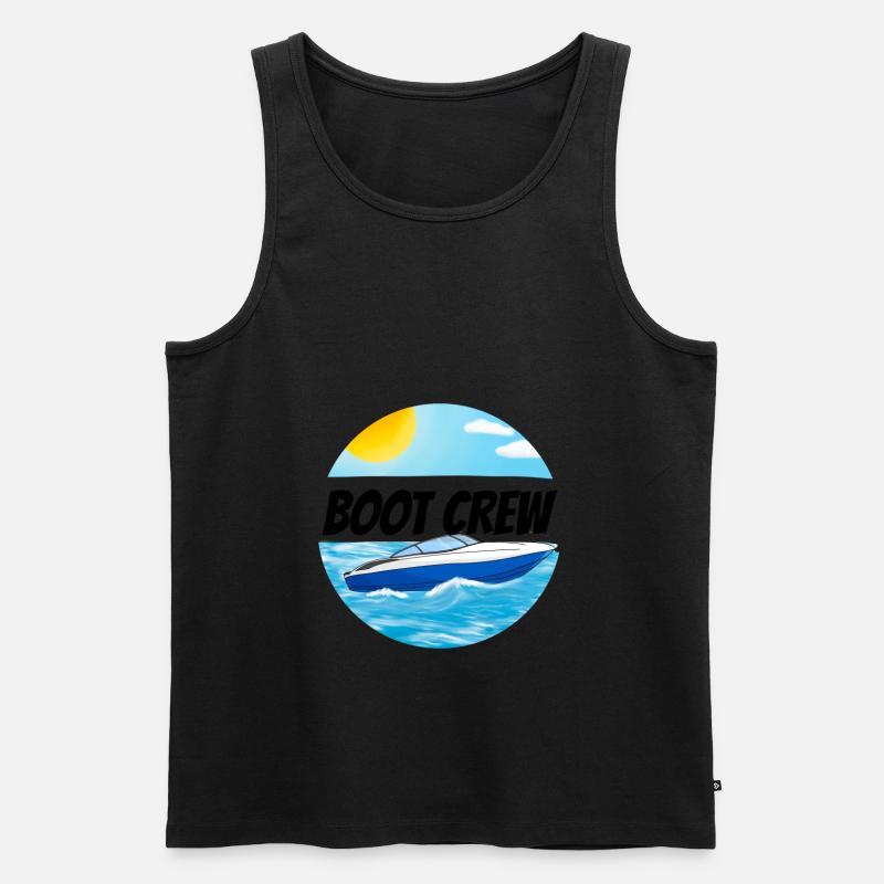 Boot crew Motorboot - Männer Premium Bio Tank Top - undefined