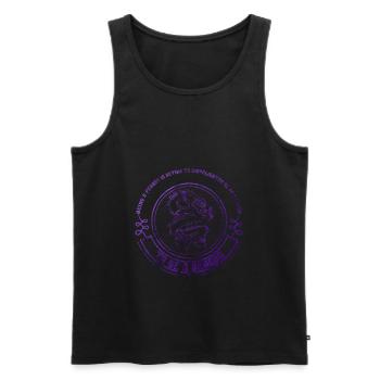 Drache - Männer Premium Bio Tank Top - Schwarz - Vorne - Michal (187cm)