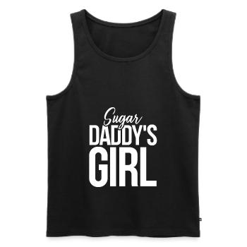 Sugar Daddy's Girl T-Shirt - Men's Premium Organic Tank Top - black - Front - AI Model Male 178 light (178cm)