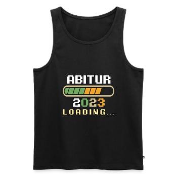 Abiturienten Abschluss 2023 Abitur - Männer Premium Bio Tank Top - Schwarz - Vorne - Michal (187cm)