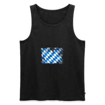Bavière Bavaria - Débardeur bio Premium Homme - noir - Devant - AI Model Male 178 light (178cm)