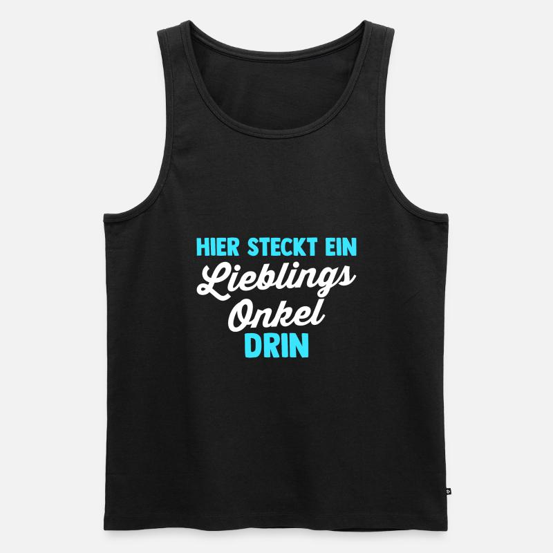Patenonkel Onkel - Männer Premium Bio Tank Top - Schwarz