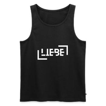 Amour - Débardeur bio Premium Homme - noir - Devant - Michal (187cm)