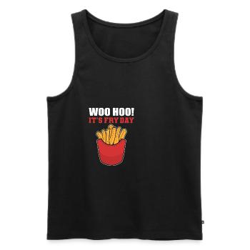 Es ist Bratentag Engagierter Arbeiter Geschenk - Männer Premium Bio Tank Top - Schwarz - Vorne - AI Model Male 178 light (178cm)