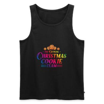 Christmas Cookies Baking Team X-Mas - Men's Premium Organic Tank Top - black - Front - AI Model Male 178 light (178cm)