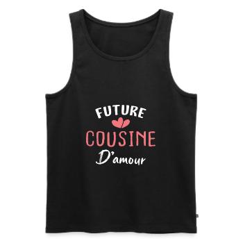 future cousine d'amour - Débardeur bio Premium Homme - noir - Devant - Michal (187cm)
