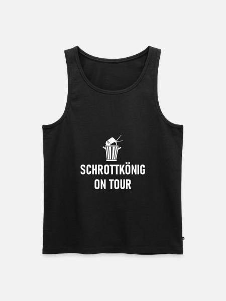 Schrottkönig on Tour - Männer Premium Bio Tank Top - Schwarz