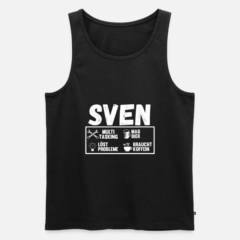 Sven - Männer Premium Bio Tank Top - Schwarz