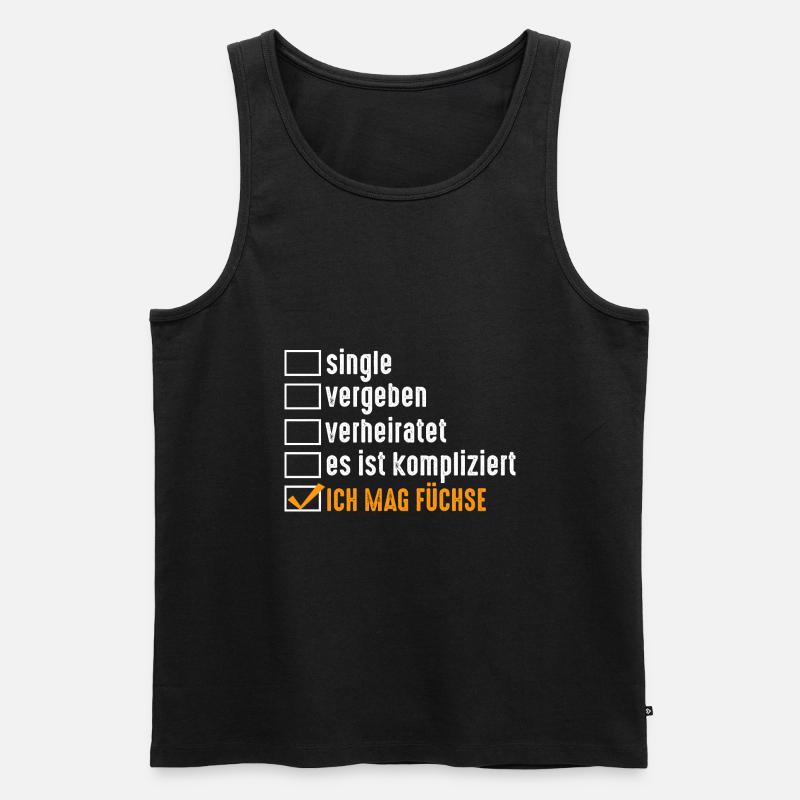 Fuchs - Männer Premium Bio Tank Top - Schwarz