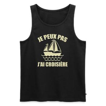 I can't I cruised - Men's Premium Organic Tank Top - black - Front - Michal (187cm)