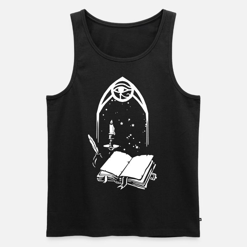 per aspera ad astra - Männer Premium Bio Tank Top - Schwarz