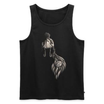 Someone NOT something - Männer Premium Bio Tank Top - Schwarz - Vorne - AI Model Male 178 light (178cm)