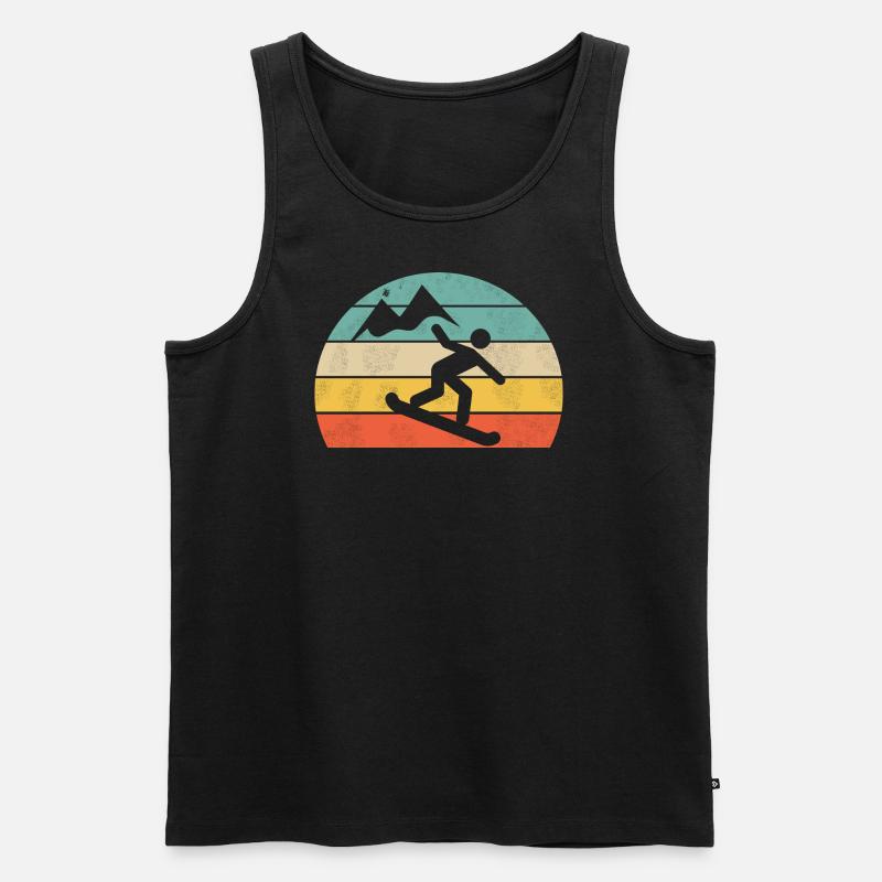 snowboard - Männer Premium Bio Tank Top - Schwarz