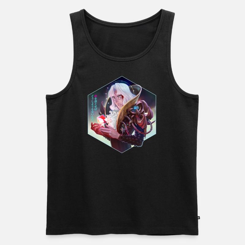 Anime warrior - Männer Premium Bio Tank Top - Schwarz