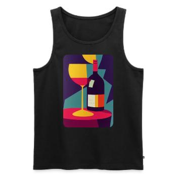 skate worm design #102 - Männer Premium Bio Tank Top - Schwarz - Vorne - Michal (187cm)