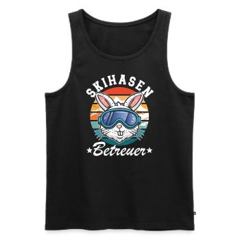 Lustiges Ski Skihasen Betreuer Skiurlaub After Ski - Männer Premium Bio Tank Top - Schwarz - Vorne - Michal (187cm)