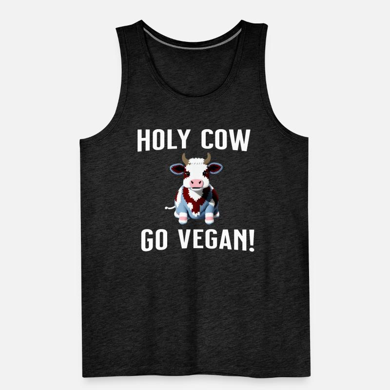 Vache sacrée - vache douce Débardeur bio Premium Homme