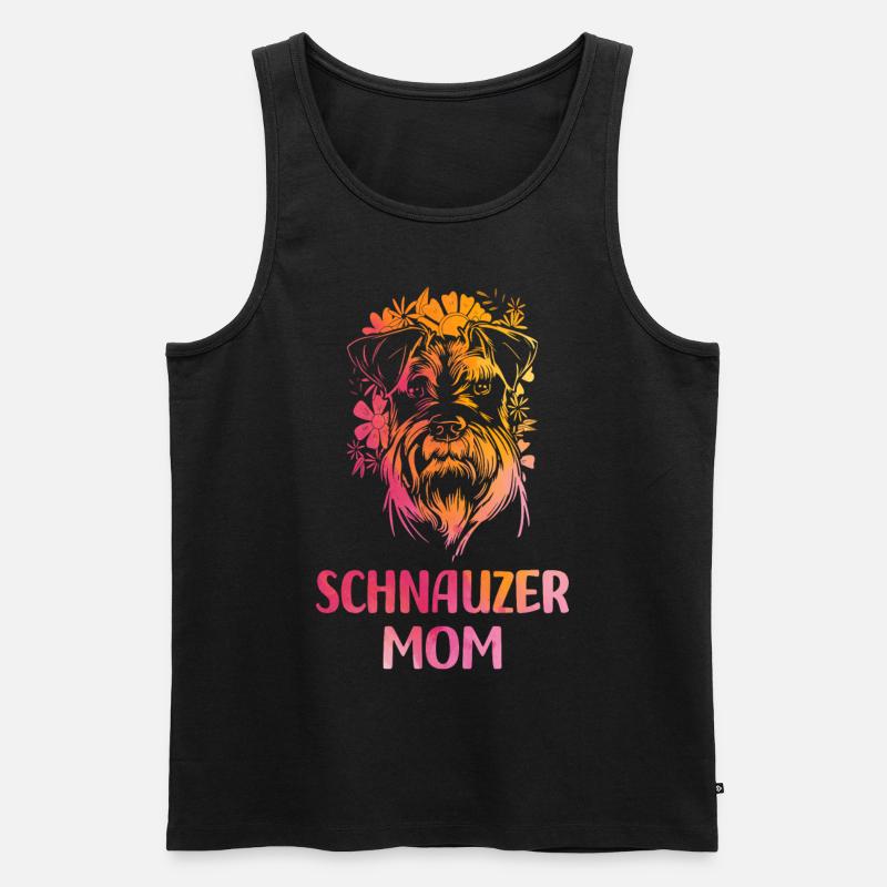 Schnauzer - Männer Premium Bio Tank Top - Schwarz