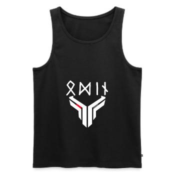 allvater odin - Men's Premium Organic Tank Top - black - Front - AI Model Male 178 light (178cm)