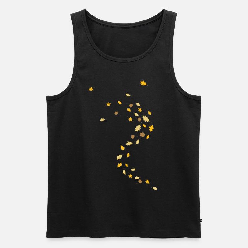 Herbst - Männer Premium Bio Tank Top - Schwarz