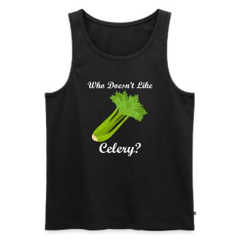 Gesundes Essen Gemüse Sellerie Essen - Männer Premium Bio Tank Top - Schwarz - Vorne - Michal (187cm)