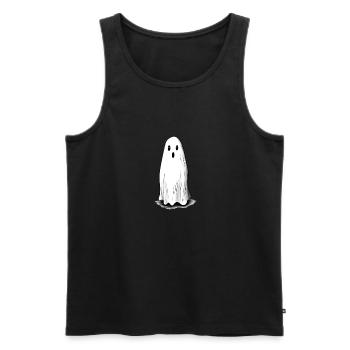 Ghost Halloween - Men's Premium Organic Tank Top - black - Front - Michal (187cm)