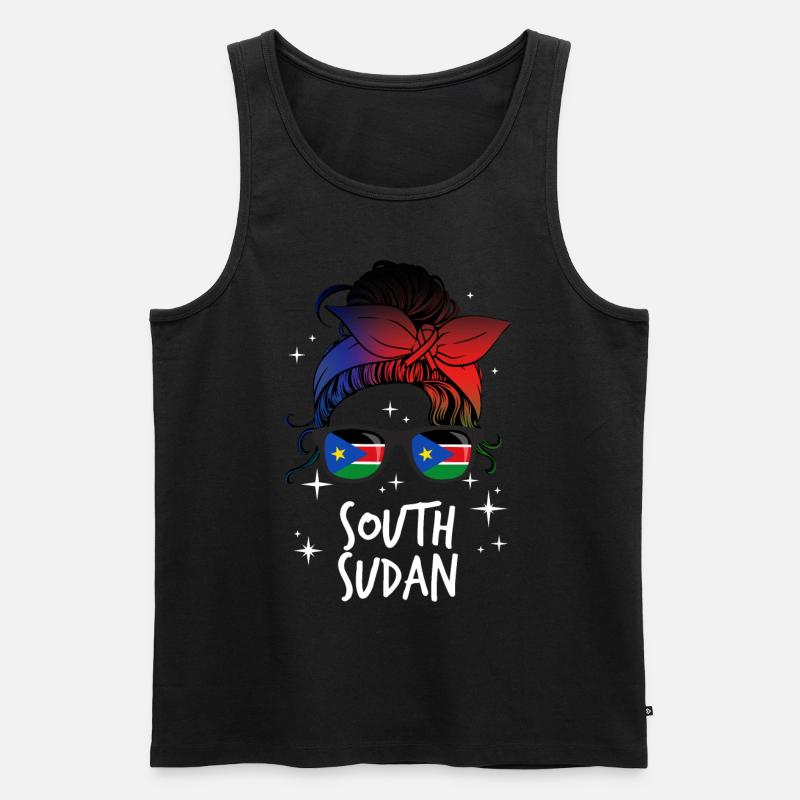 Südsudan - Männer Premium Bio Tank Top - Schwarz
