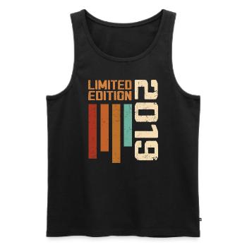 Vintage 2019 Retro 2019 Birthday Gift - Men's Premium Organic Tank Top - black - Front - Michal (187cm)